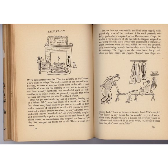 1944 C/O POSTMASTER, St. George, AUSTRALIAN WWII ARMY HUMOR w/Book Club Insert - Picture 4 of 9